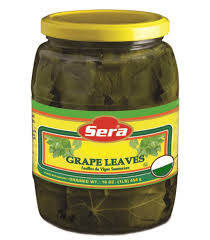Canned grape leaves
