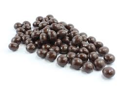 dark chocolate covered coffee beans