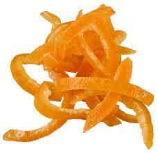 candied Italian orange strips - peels